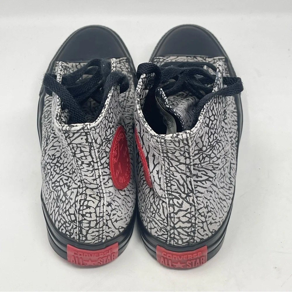 Converse X Shoe Palace All Star High Shoes Womens 8 Black Gray Red Elephant